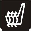 Symbol Sitzheizung (0°)