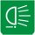 Symbol Serviceleuchten (hinten) (0°)
