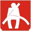 Symbol Sitzgurt (0°)