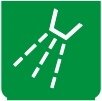 Symbol Sprühen (0°)