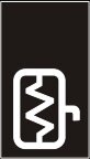 Symbol Spiegelheizung (0°)