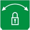 Symbol Stabilität der Verriegelung (0°)