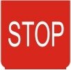 Symbol STOP (0°)