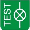 Symbol Test (leuchtet) (270°)
