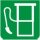 Symbol Treibstoff (180°)