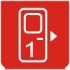 Symbol Tür 1 Türöffner (0°)