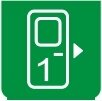 Symbol Tür 1 Türöffner (0°)