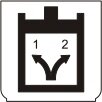 Symbol Verteilung von Öl (0°)