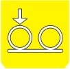 Symbol Vorderachse: unten (0°)