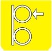 Symbol Vorderachse: unten (90°)