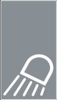 Symbol Vordere Arbeitsleuchte (0°)