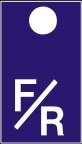 Symbol Vorderseite / Rückseite (0°)
