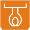Symbol Vorheizen (90°)