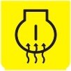 Symbol Vorheizmotor (0°)