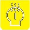 Symbol Vorheizmotor (180°)