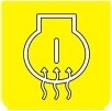 Symbol Vorheizmotor (0°)