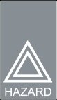 Symbol Warnlampen + 'GEFAHR (0°)