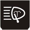 Symbol Waschen + Wischen der Lichter (0°)