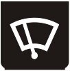 Symbol Windschutzscheibenwischer vorne (0°)