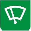 Symbol Windschutzscheibenwischer vorne (0°)