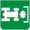 Symbol Zapfwelle / PTO + 4WD (180°)