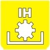 Symbol Zapfwelle / PTO: hoch (180°)
