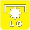 Symbol Zapfwelle / PTO: niedrig (0°)