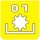 Symbol Zapfwelle / PTO: niedrig (180°)
