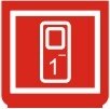 Symbol Öffner für Tür 1 (0°)