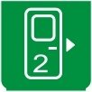 Symbol Öffner für Tür 2 (0°)