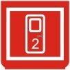 Symbol Öffner für Tür 2 (0°)